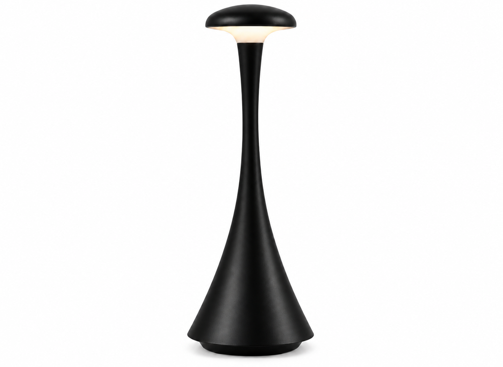 Lampe Champignon Tactile Noire