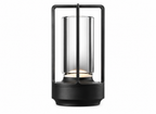 Lanterne LED Rechargeable en Verre Noir