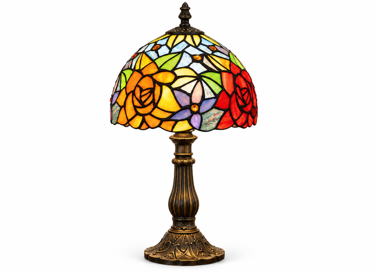 Lampe de Table Vitrail Tiffany