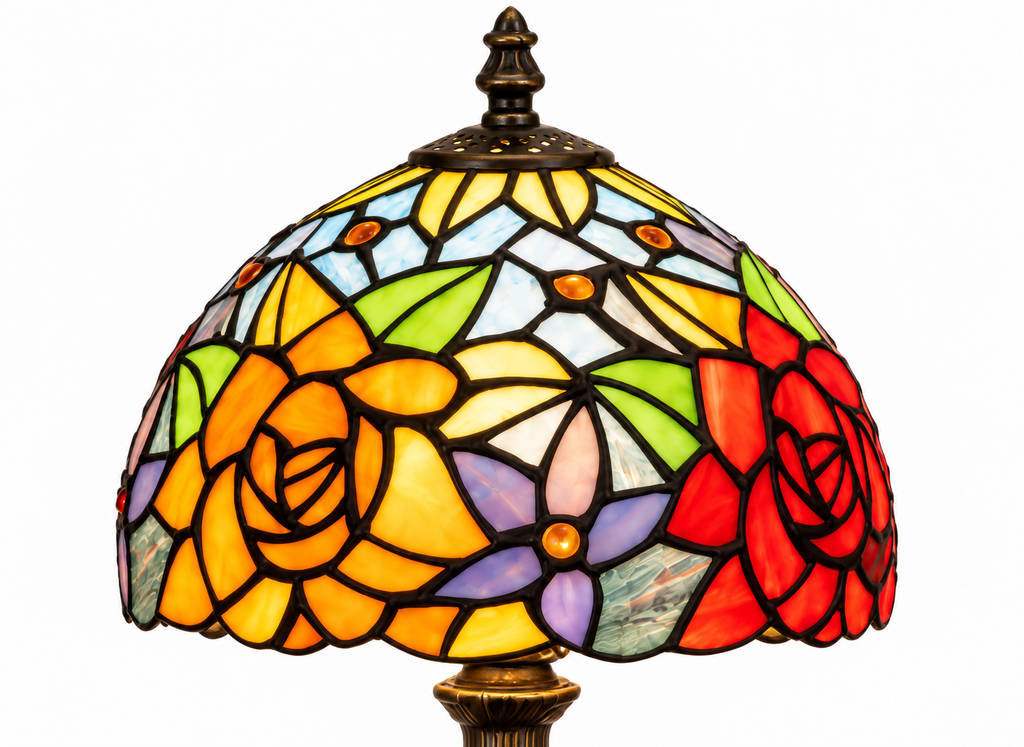 Lampe de Table Vitrail Tiffany