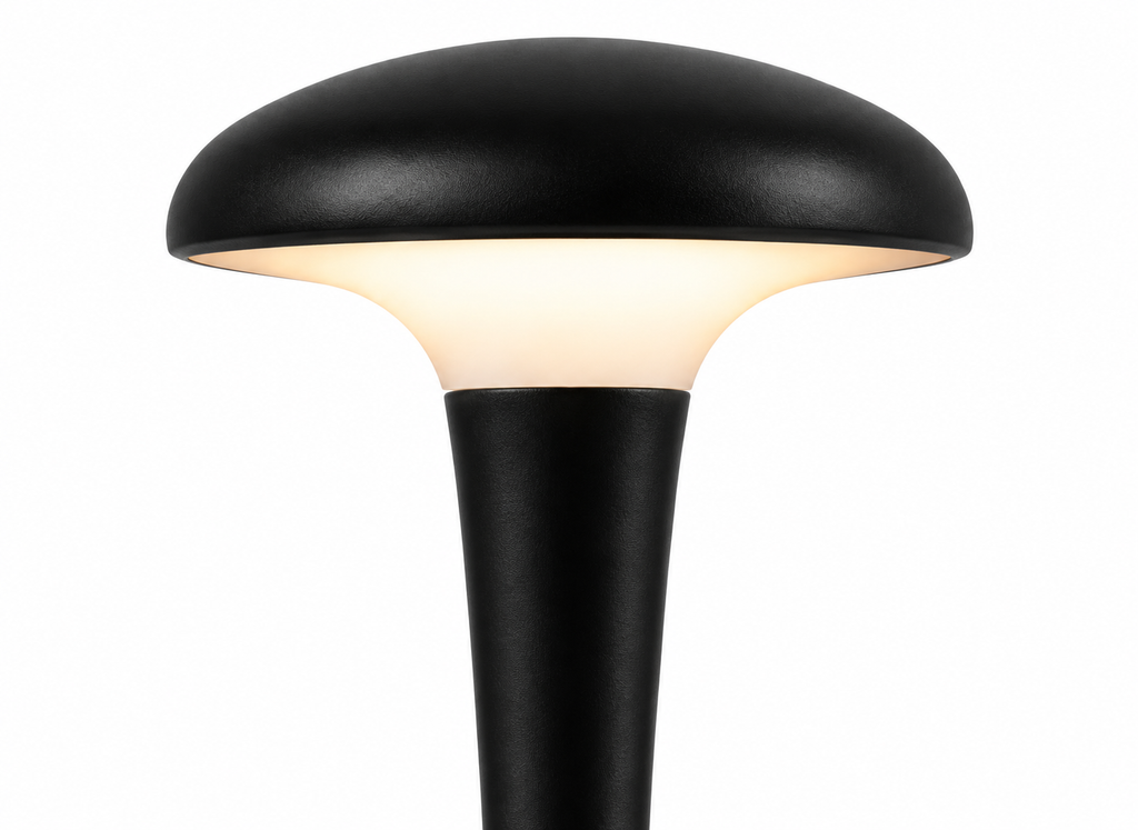 Lampe Champignon Tactile Noire