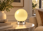Lampe Globe Murano Crème Opaline