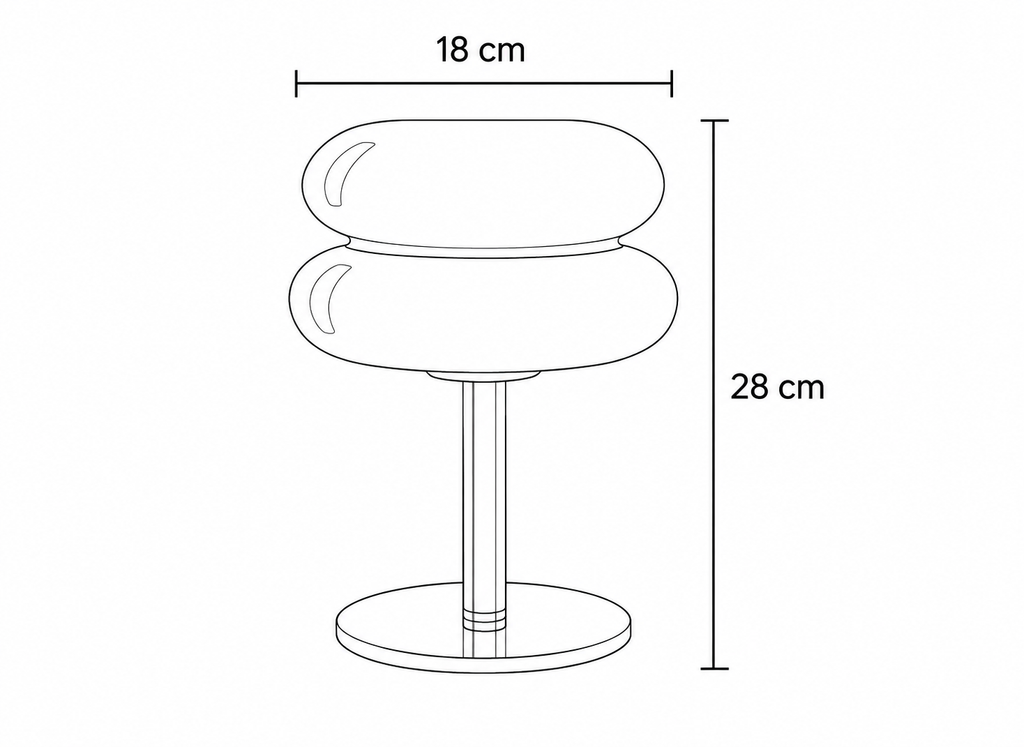 Lampe Macaron Orange USB