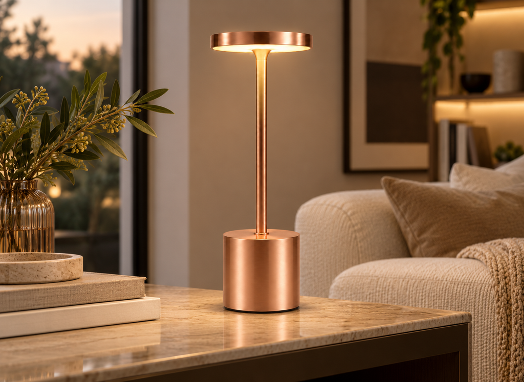 Lampe Tactile Sans Fil Rose Gold