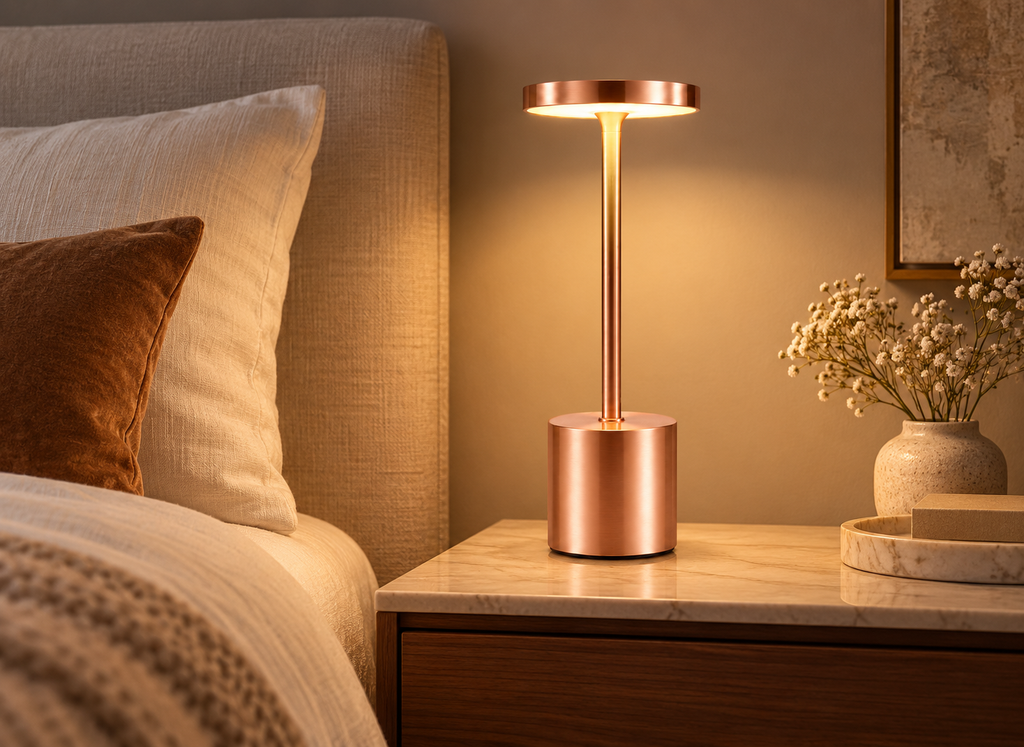 Lampe Tactile Sans Fil Rose Gold