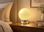 Lampe Globe Murano Crème Opaline