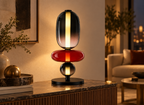 Lampe Design Nordic Trio Fumé & Rouge