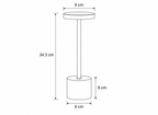 Lampe Tactile Sans Fil Rose Gold