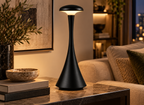 Lampe Champignon Tactile Noire