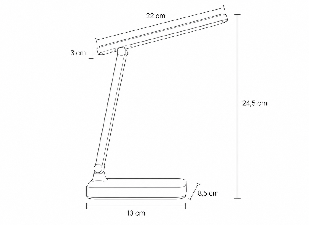 Lampe de Bureau LED Pliable USB