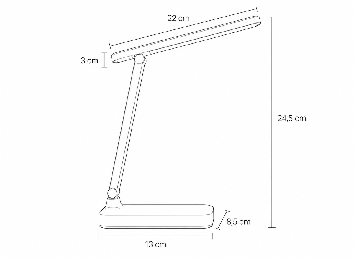 Lampe de Bureau LED Pliable USB