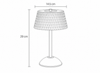 Lampe Dorée Cristal Facetté Sans Fil