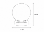 Lampe Globe Murano Crème Opaline