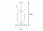 Lampe Design Nordique Duo en Verre Fumé