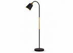 Lampadaire LED Design Noir & Or