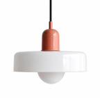 Suspension Bauhaus Verre Opalin