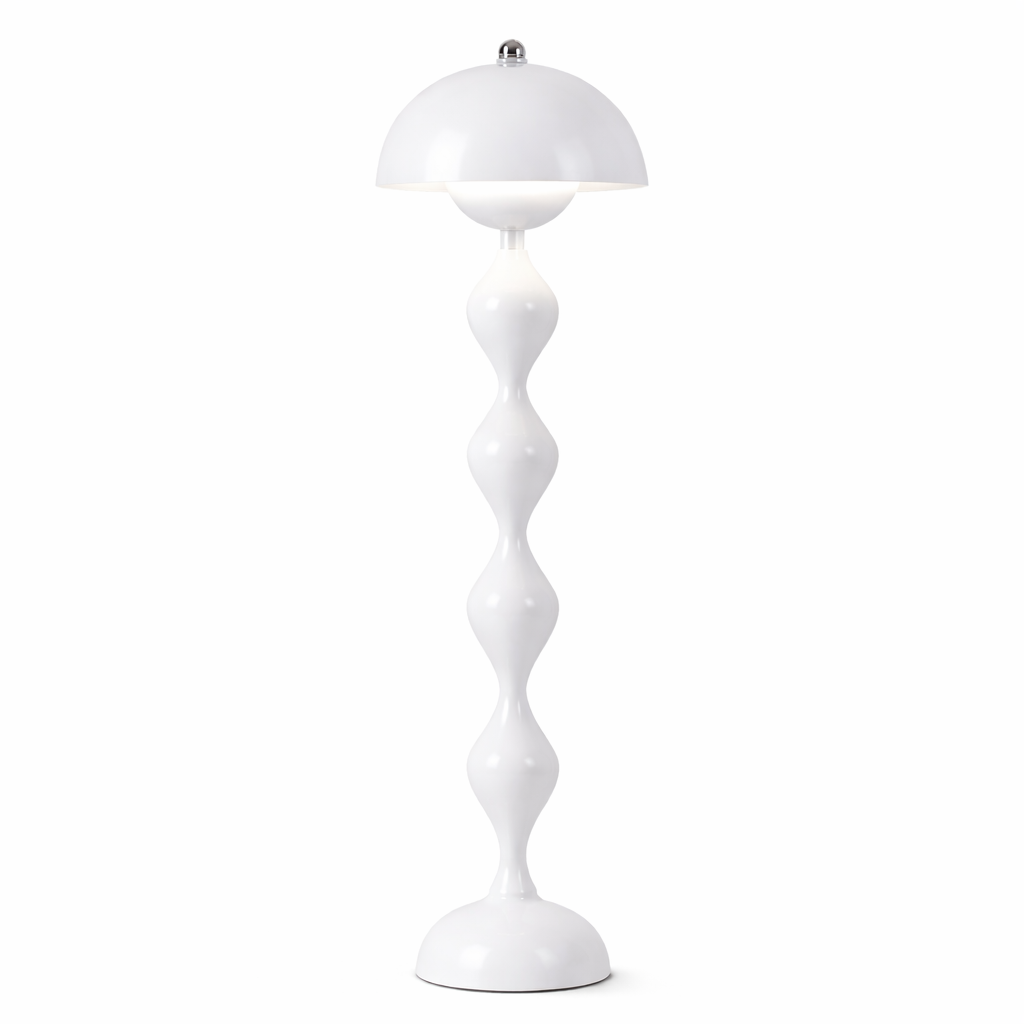 Lampadaire Design Champignon Blanc