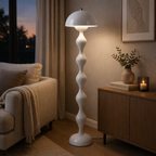 Lampadaire Design Champignon Blanc