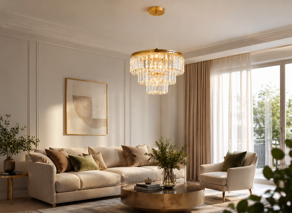 Lustre Cristal Impérial LED