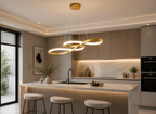 Lustre Suspendu LED Infinity Doré