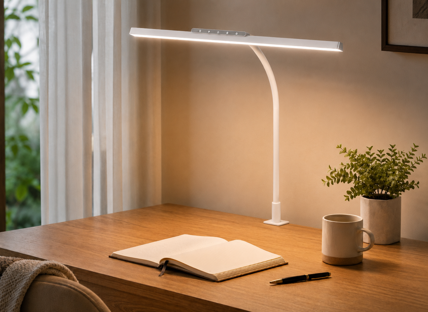 Lampe de Bureau LED Réglable avec Variateur Tactile