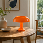 Lampe Champignon Orange LED Vintage Années 70
